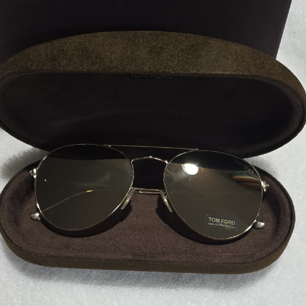 Tom Ford  Gold Aviator Sunglasses